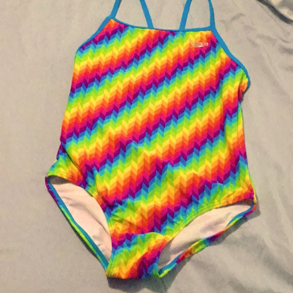 Girls race back speedo